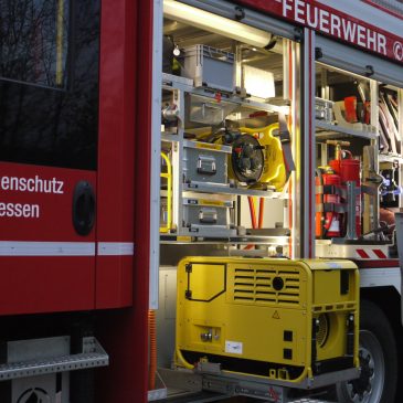 Herbstübung 2017: Werkstattbrand mit eingeschlossener Person